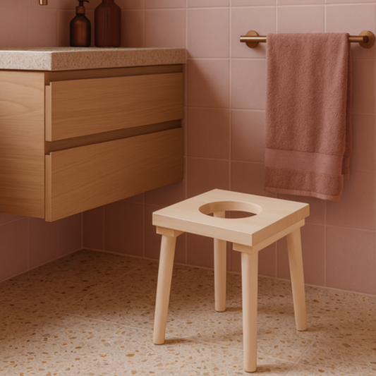 houten yoni stoom kruk