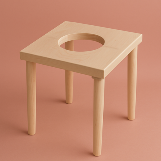 houten yoni stoom kruk